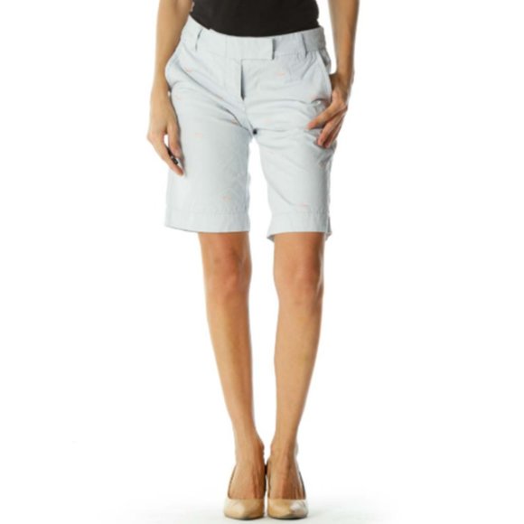 J.Crew NWT Embroidered Whale Chinos Shorts 6 - Picture 2 of 9